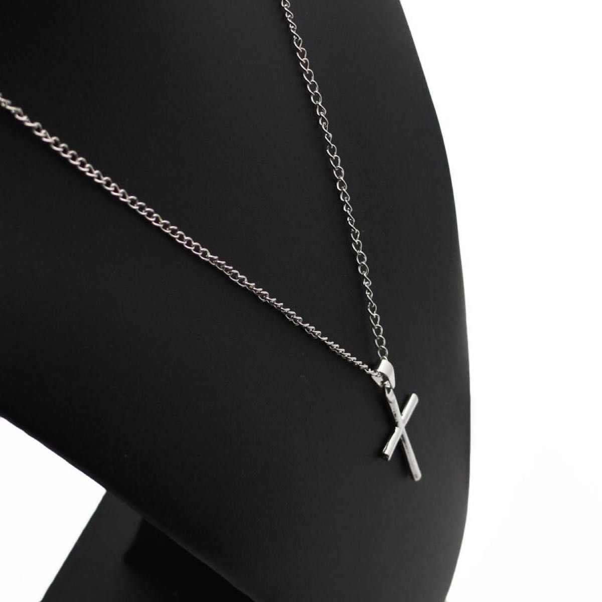 ネックレス 十字 十字架 クロスネックレス メンズ レディース シルバー ペンダント かっこいい デザイン シンプル 男女 新品