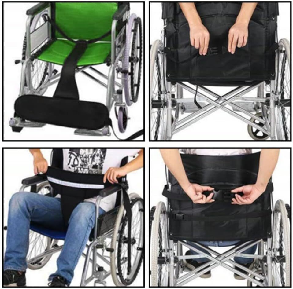 簡単脱着 車椅子シートベルト 車椅子固定ベルト 転落防止 姿勢保持 人間工学的設計 表面は綿素材 内部はウレタンスポンジ製_画像7