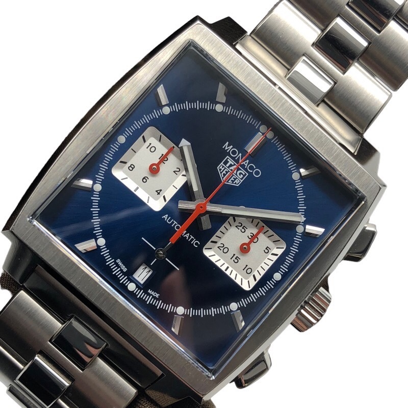 タグ・ホイヤー TAG HEUER モナコキャリバーホイヤー02 クロノグラフ CBL2111.BA0644 腕時計 メンズ 中古_画像1