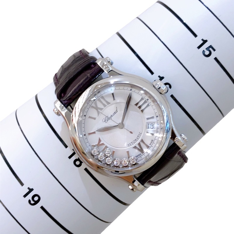  Chopard Chopard happy sport 2785559-3001 wristwatch lady's used 