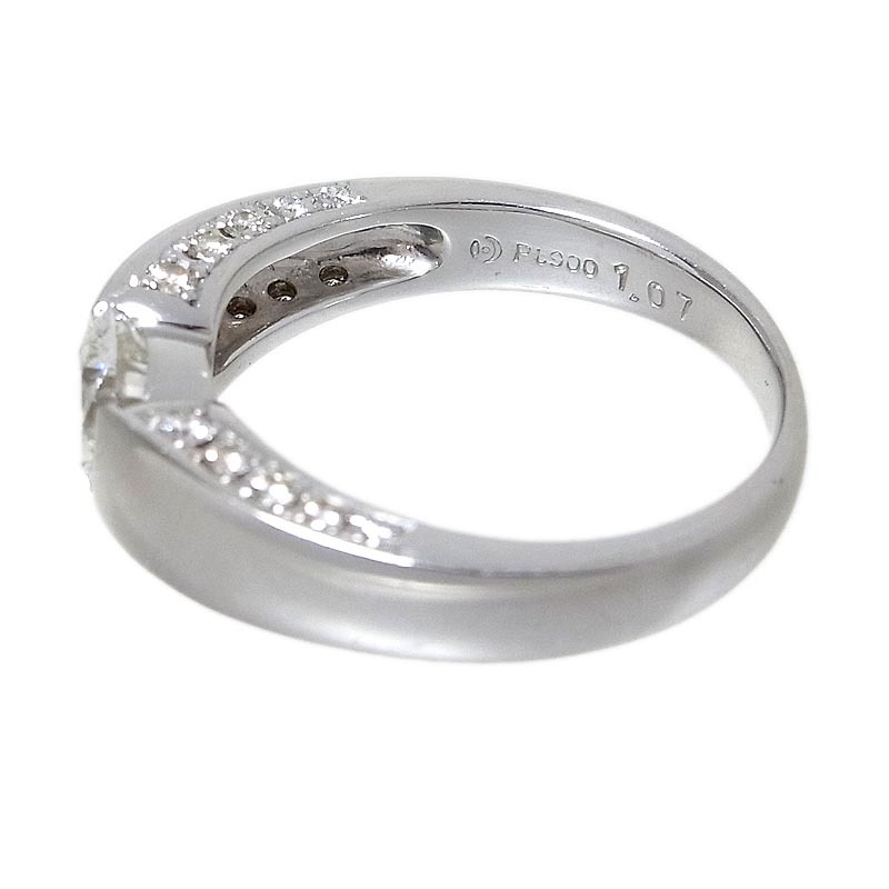 tasakiTASAKI бриллиант мода кольцо PT900 бриллиант ювелирные изделия б/у 