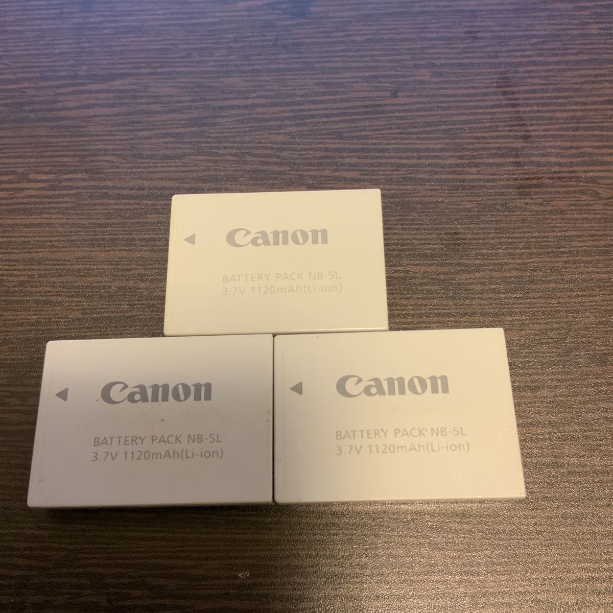 3個セット売り【純正品・送料無料】Canon NB-5L バッテリー 電池パック　キヤノン　＃4_画像1