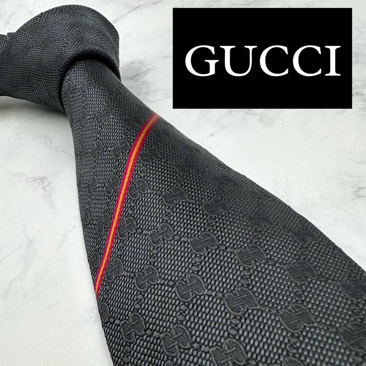 ＧＵＣＣＩ グッチ 未使用 タグ付き GG柄 ネクタイ - 通販