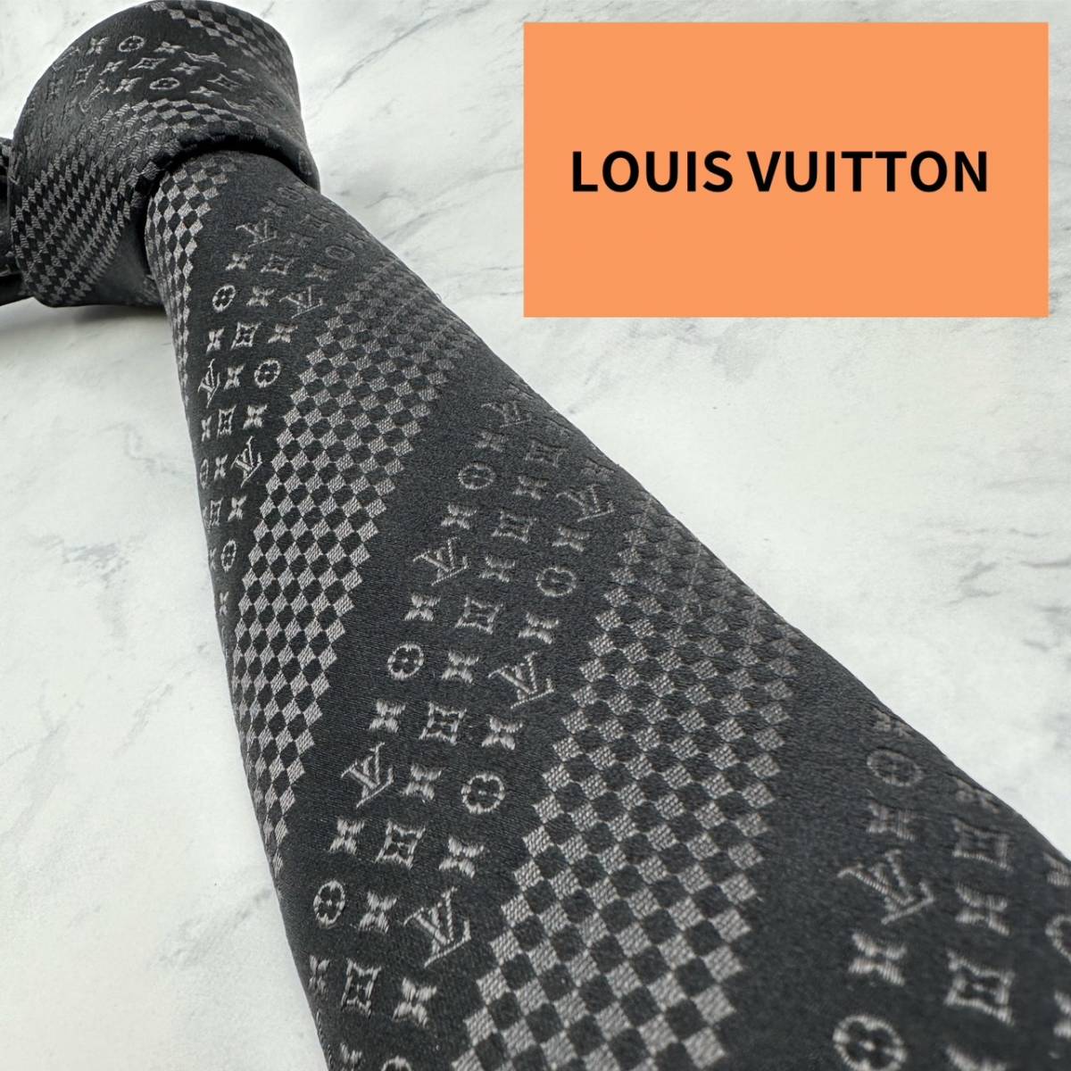 ✨極美品✨LOUISVUITTON ミックスモノグラム ネクタイ 高級シルク