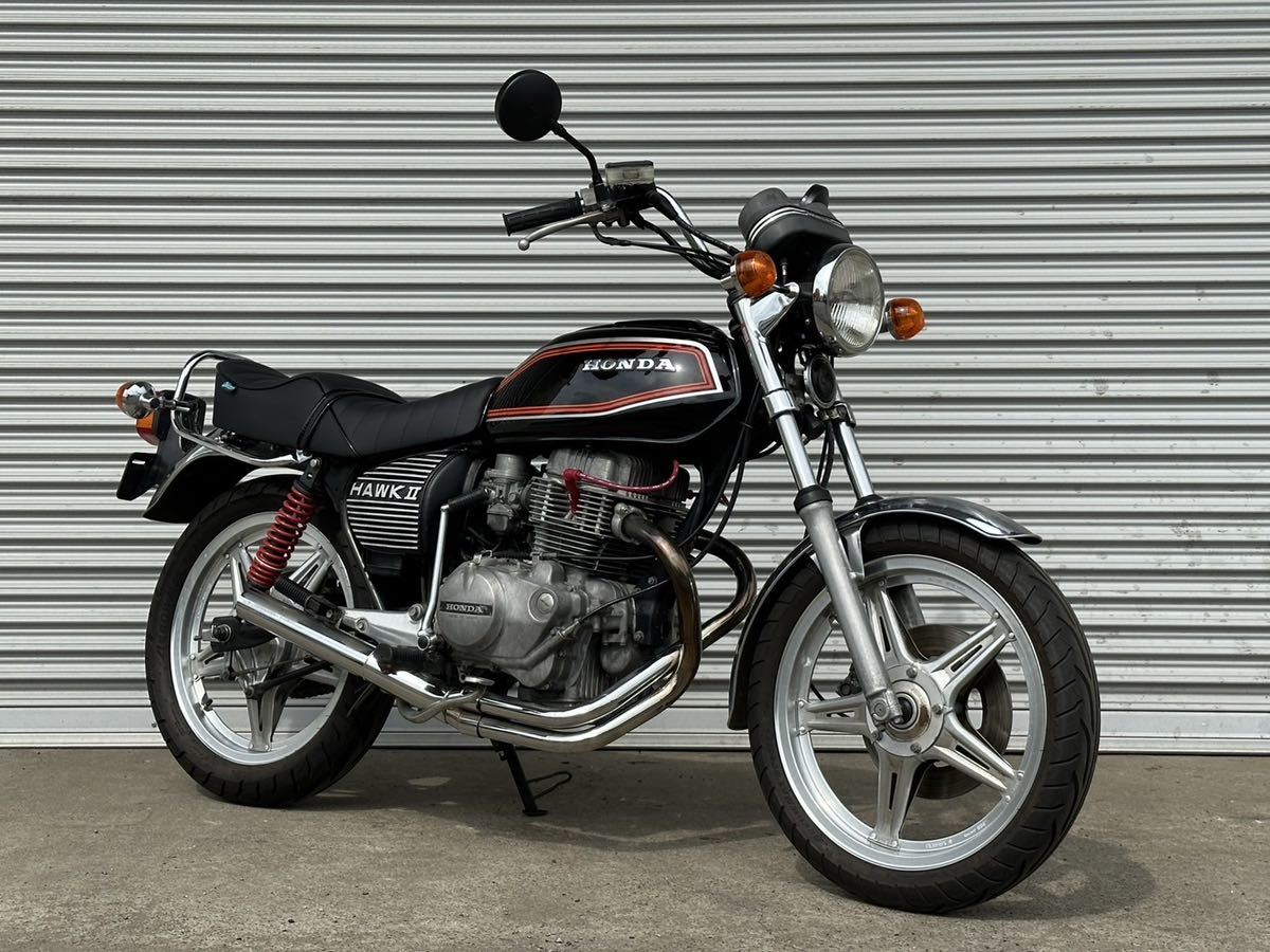 ホーク CB250T 国内物 カスタム タックロール 集合マフラー 極上 旧車