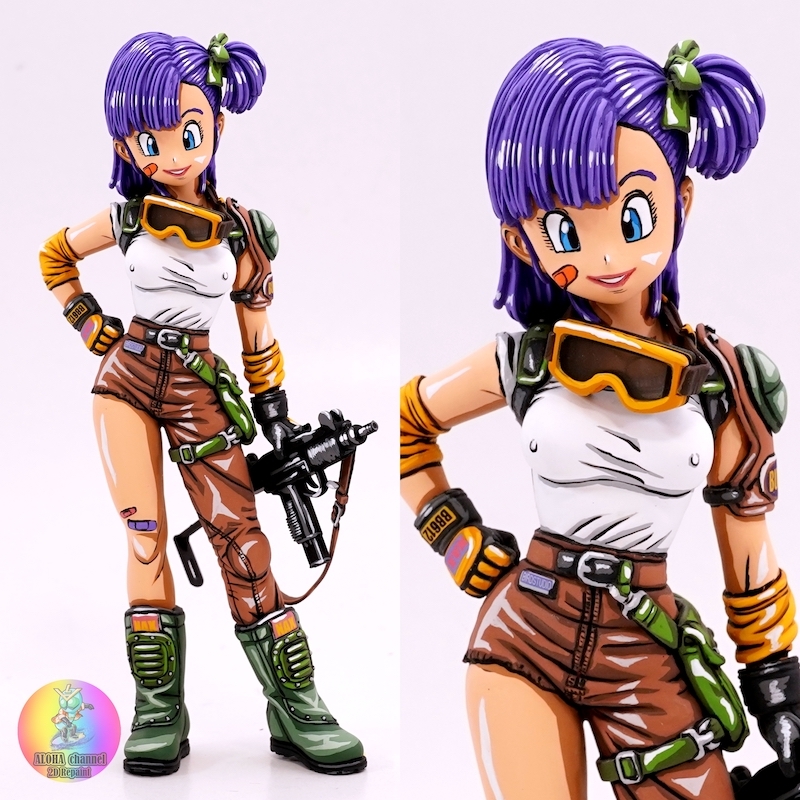 ドラゴンボール ブルマ フィギュア フルリペイント 2D 二次元 ドラゴンボール ブルマ フィギュア フルリペイント 2D 二次元