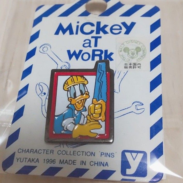 MiCkey at WoRk 　ミッキーアットワーク ドナルド　ピンズ　ピンバッジ　レトロ　ヴィンテージ　 ディズニー 