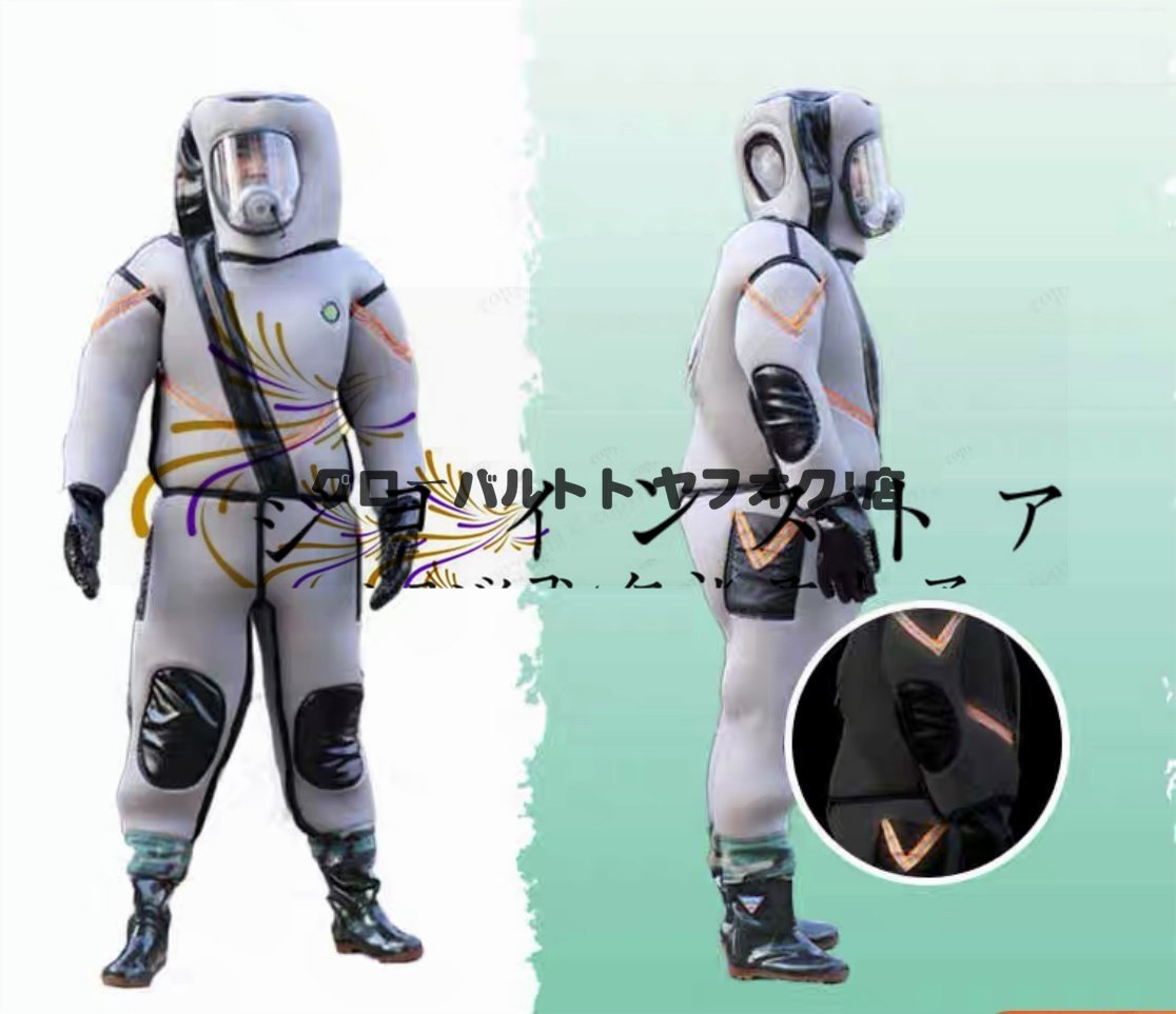 品質保証★ 蜂防護服 スズメ蜂 スズメバチ駆除用蜂防護服 一体式 ハチ防護服 通気性 四重扇風機付属 養蜂器具 保護装備 蜂巣 男女兼用