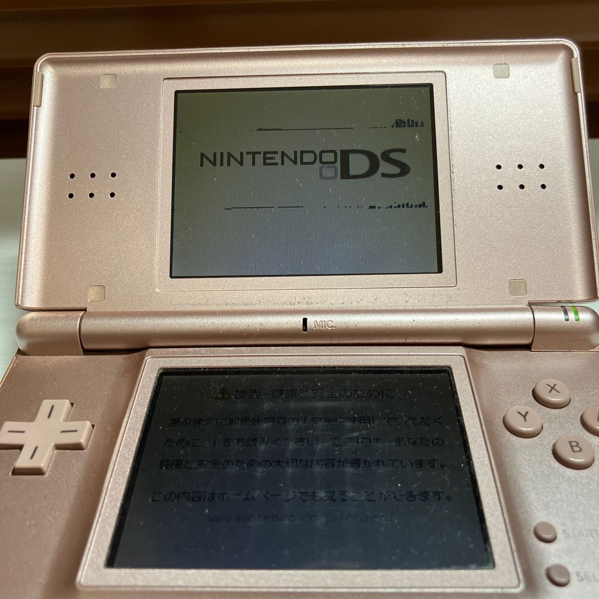 Nintendo DS Lite メタリック ロゼ クリアカバー付き+select