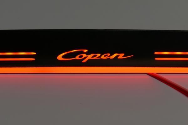 コペン　L880K　LEDスカッフプレート　赤　流れる　Copen　レッド_画像5
