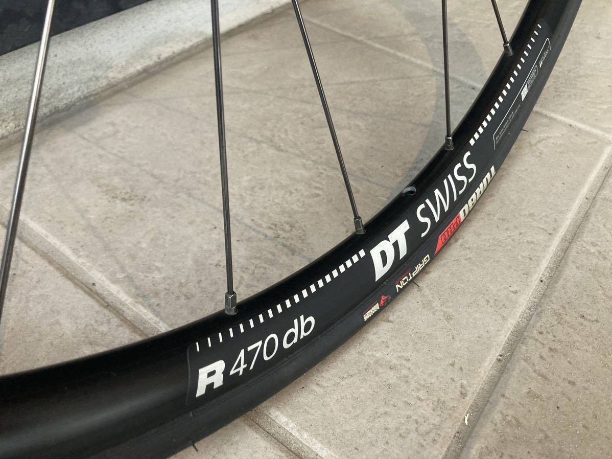 DT swiss R470 ホイールセット(タイヤSPECIALIZED TURBO PRO付き 中古