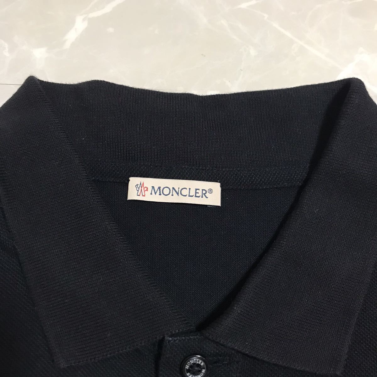 激レア】MONCLER ポロシャツ MAGLIA L ネイビー 魔裟斗着|Yahoo 激レア】MONCLER ポロシャツ MAGLIA L ネイビー 魔裟斗着|Yahoo