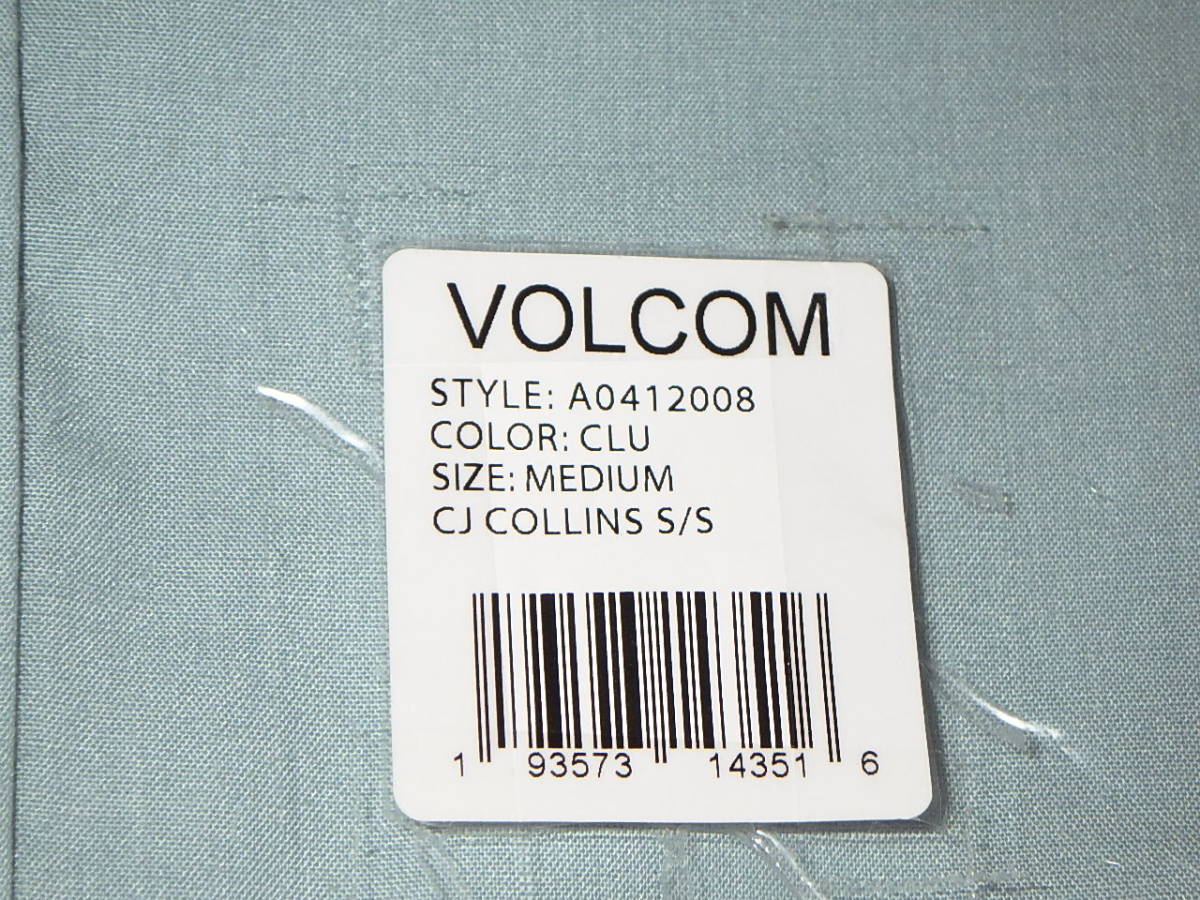 VOLCOM SHORT SLEEVE SHIRT ボルコム メンズ シャツ 半袖 色紺 サイズM 品番A042008_画像2