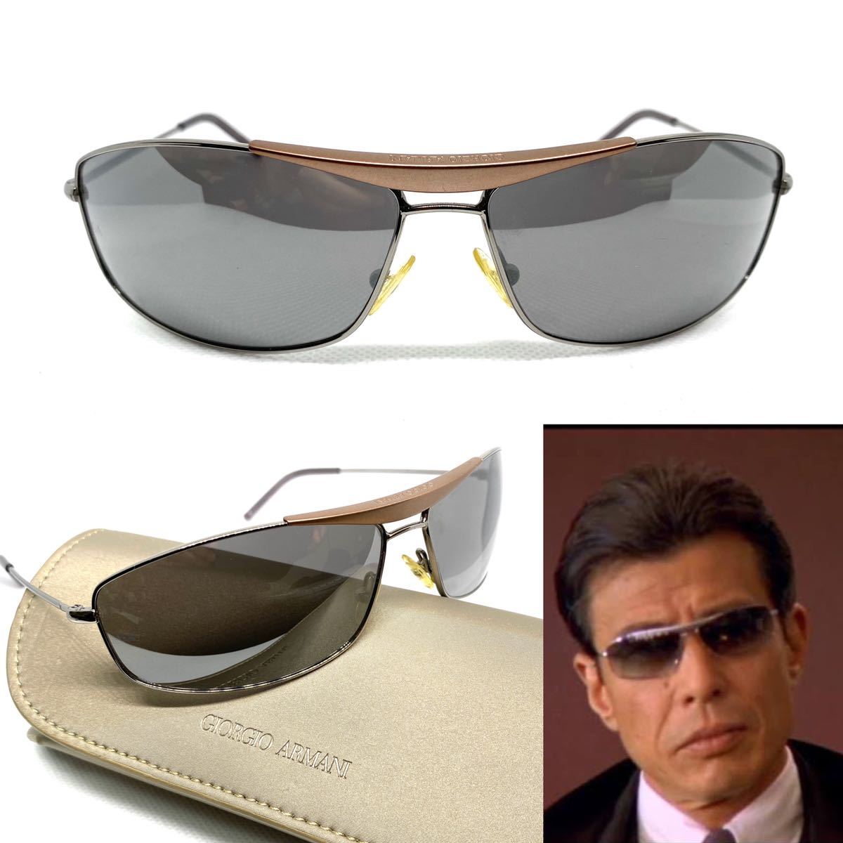 a. not ...... have on model Giorgio Armani sunglasses glasses glasses frame joru geo Armani mirror lens original case 0104