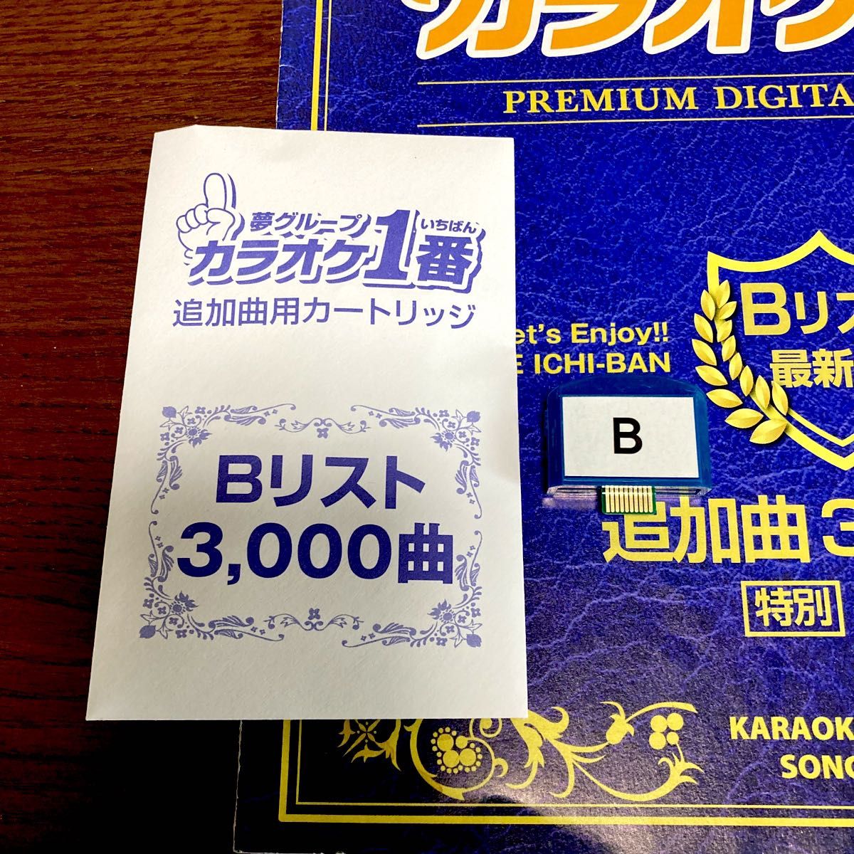 カラオケ一番 カラオケ1番　青 Bリスト 追加曲3000曲 カートリッジ 追加カートリッジ 夢グループ