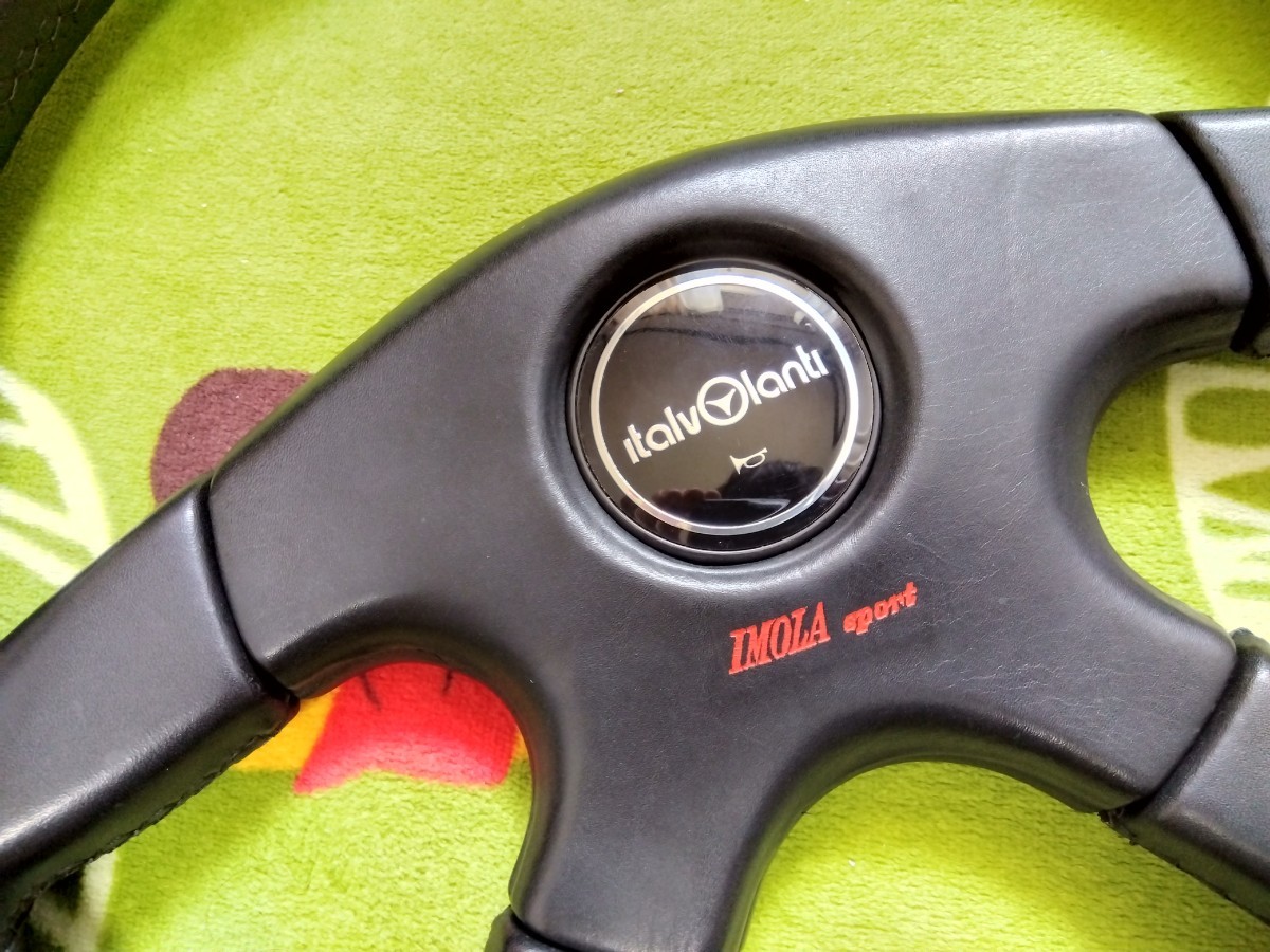 美品 イタルボランテ イモラ スポーツ レザー ステアリング