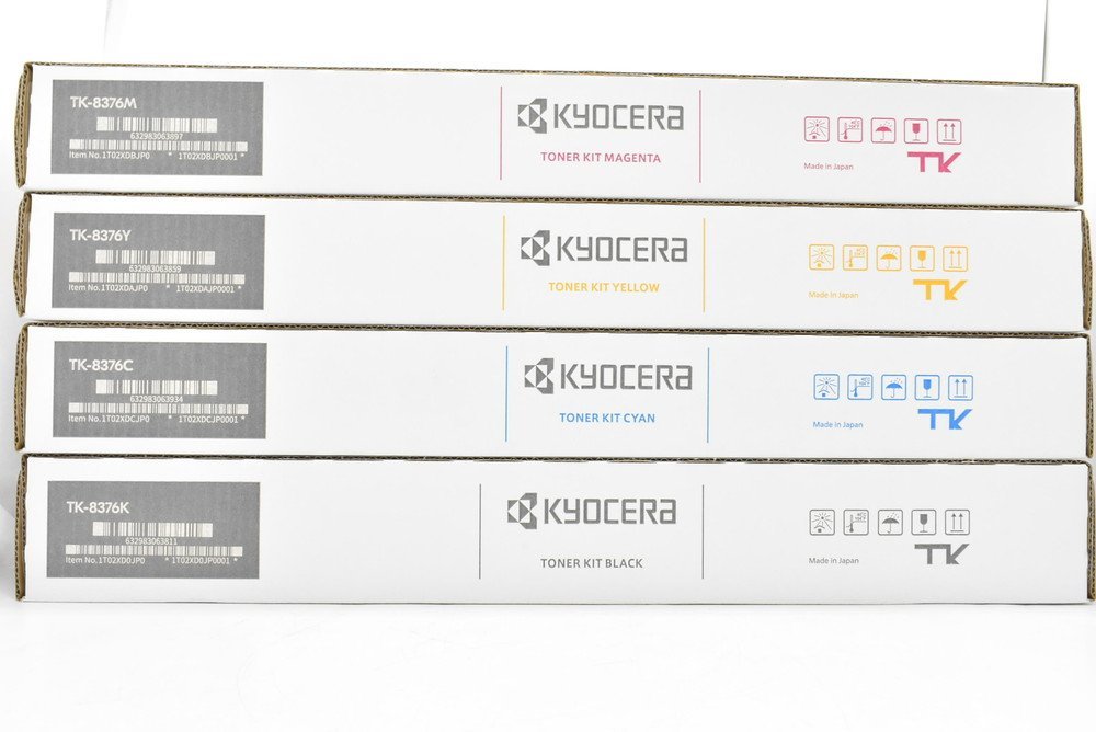 未使用 KYOCERA 純正 トナー TK-8376 4色(シアン・マゼンタ・イエロー