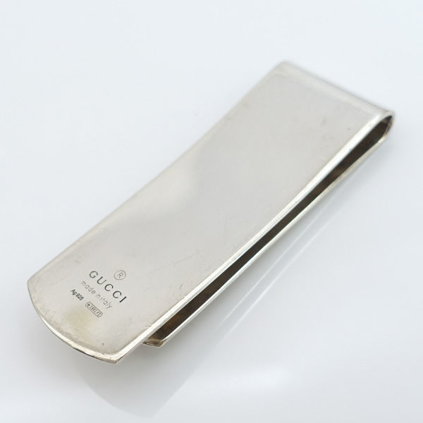 * Gucci double G money clip SILVER 925 silver GG (0220456002)