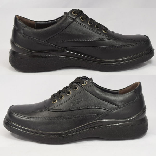 ▲BOBSON ボブソン 5203 カジュアルシューズ ウォーキングシューズ 靴 本革 革靴 メンズ ブラック Black 27.0cm (0910010145-bk-s270)_画像2