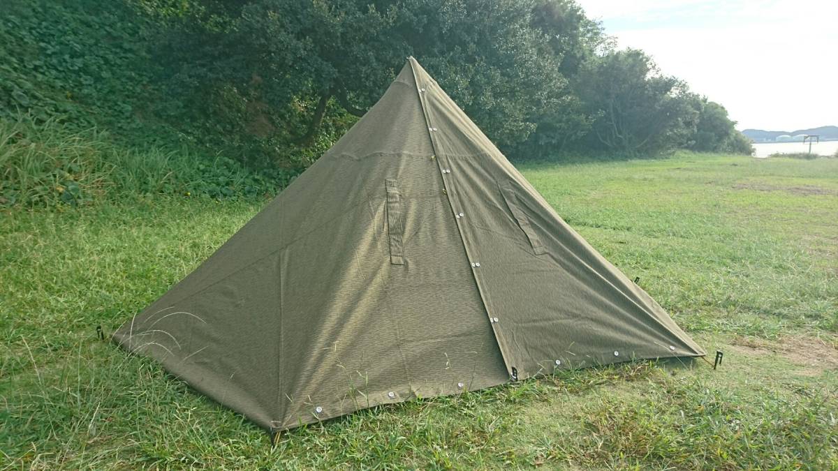 限量！ ！東德陸軍NVA Raindrop Camoupent Sheet完成6個Poncho帳篷Papentant Busch Craft 原文:限定！！ 東ドイツ軍 ＮＶＡ レインドロップカモテントシートコンプリート６セット ポンチョテント パップテント ブッシュクラフト