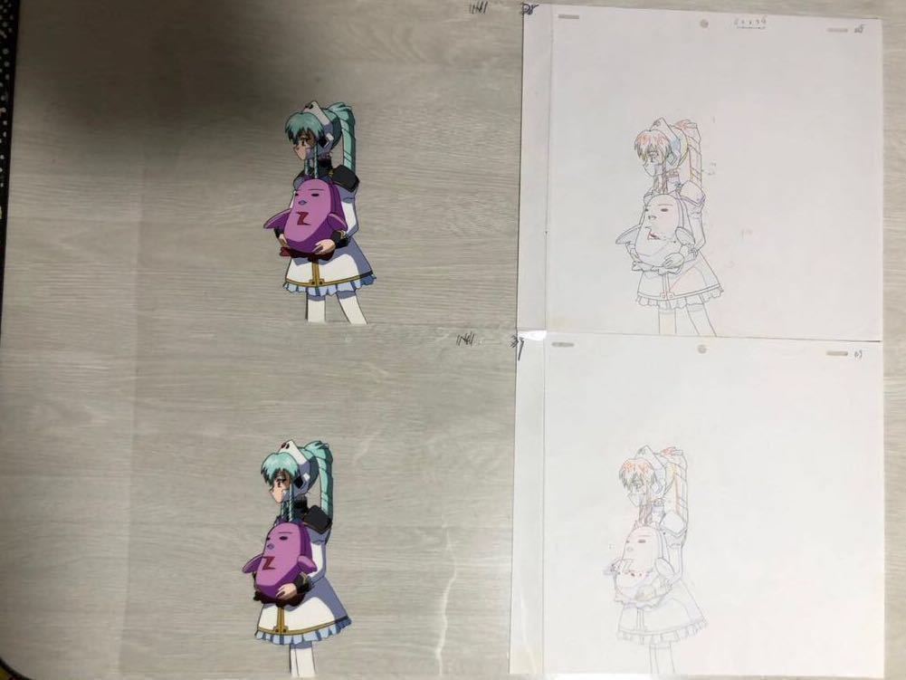 ギャラクシーエンジェル ヴァニラ セル画 2枚 動画あり
