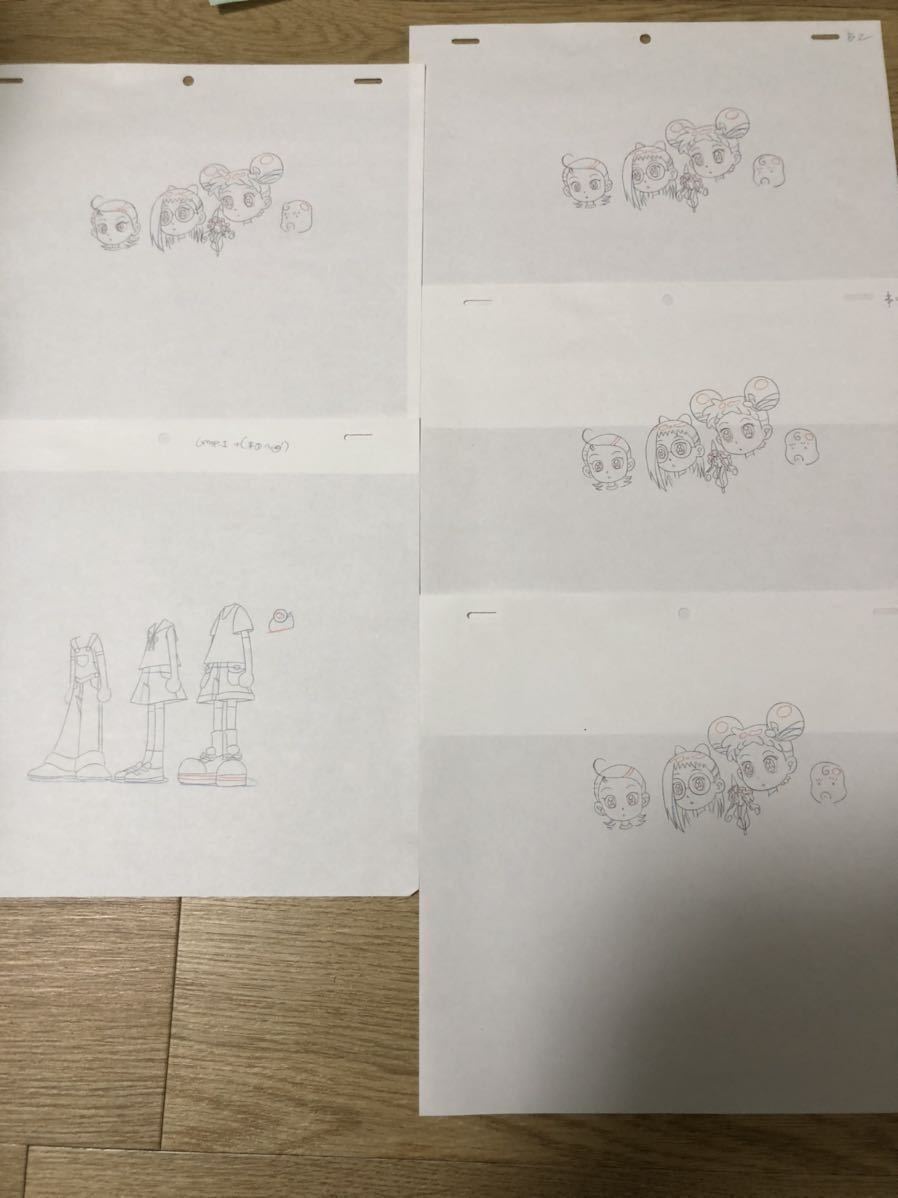 おジャ魔女どれみ 原画+修正画+動画 カット袋 レイアウト画は おジャ魔女どれみ 原画+修正画+動画 カット袋 レイアウト画は