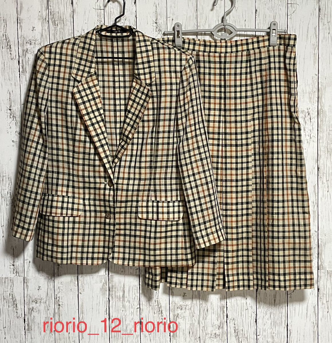 428 DAKS LONDON ダックスロンドン スーツ リネン入りジャケット