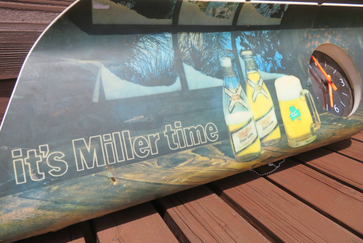 Miller time clock 電飾看板 時計 電飾 ヴィンテージ アメリカ
