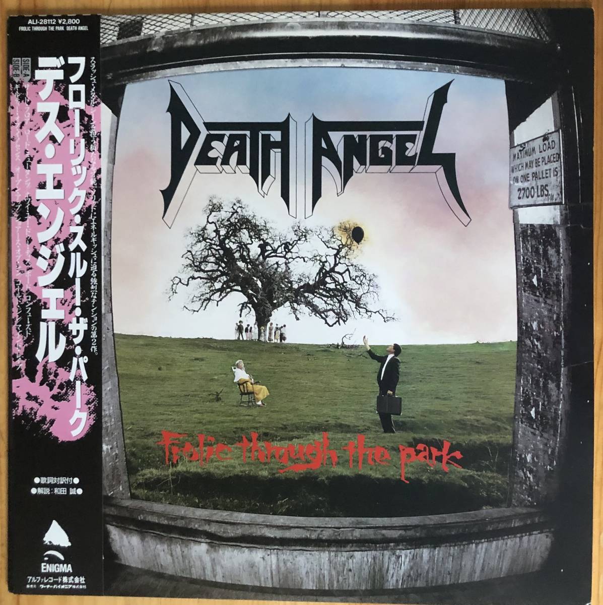 美盤 Death Angel / Frolic Through the Park 帯付き LP レコード ALI