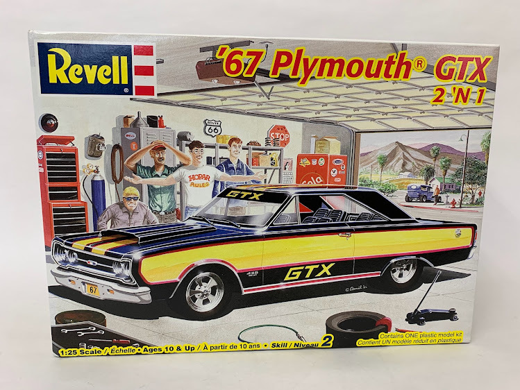 Revell 67 プリムス プリマス GTX 1/25 レベル＊Hot Rod ホットロッド ロードランナー MOONEYES ムーンアイズ バラクーダ Mopar モパー amt_画像1