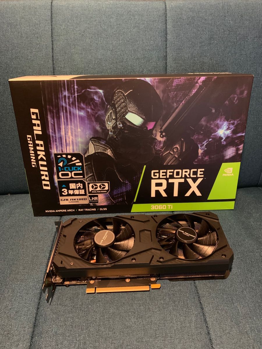 3年保証品 GeForce RTX 3060Ti Galakuro 玄人志向②