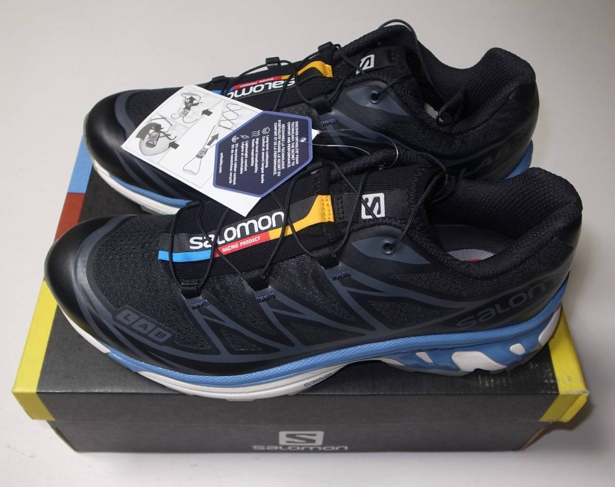 SALOMON XT-6 CLEAR 26cm black blue_画像1