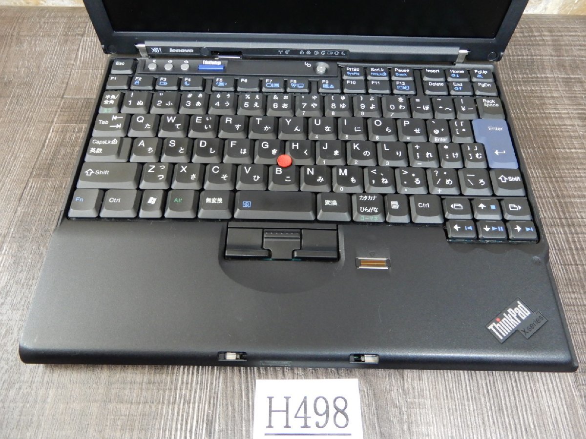 Ｈ498☆希少品★Core2-T7300★160GBハードディスク★メモリ4GB★12TFT液晶ノートパソコン★Lenovo★ThinkPad X61★ジャンク_画像4