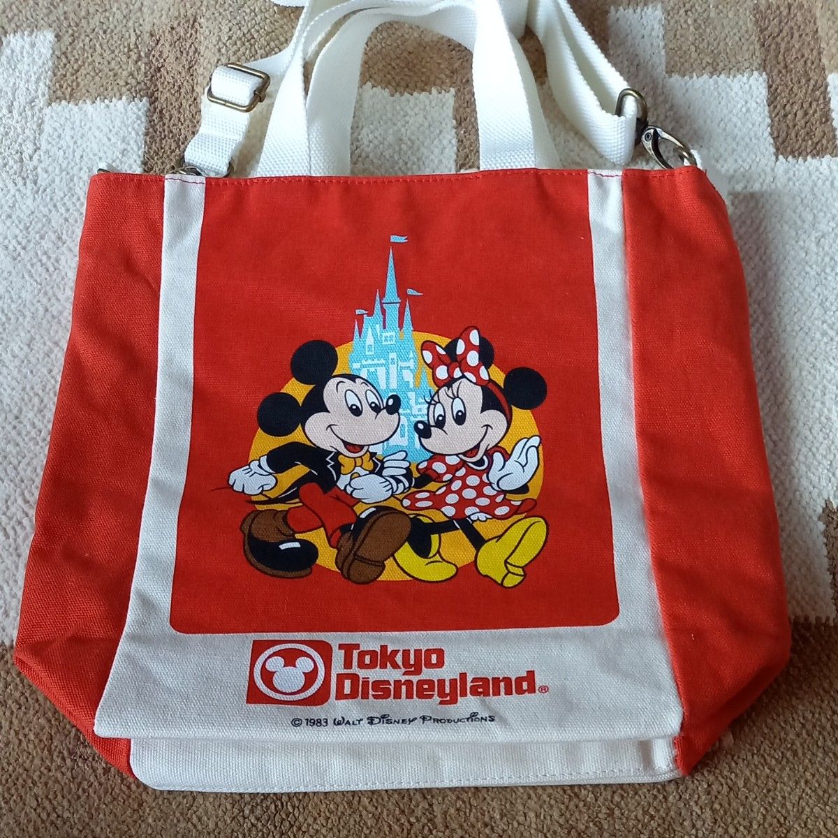 TDR ディズニー 40周年 ショルダーバッグ レトロ パーク内販売終了品 メモリーゴーラウンド