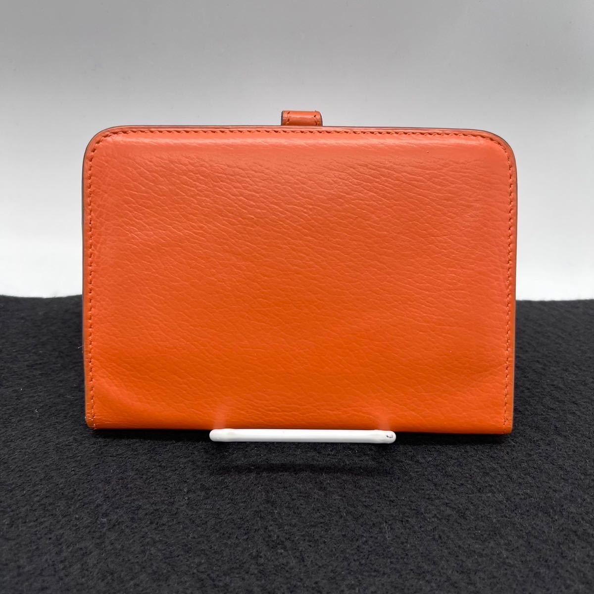 エルメス ドゴンコンパクト 折り財布 オレンジ | activoskateshop.com