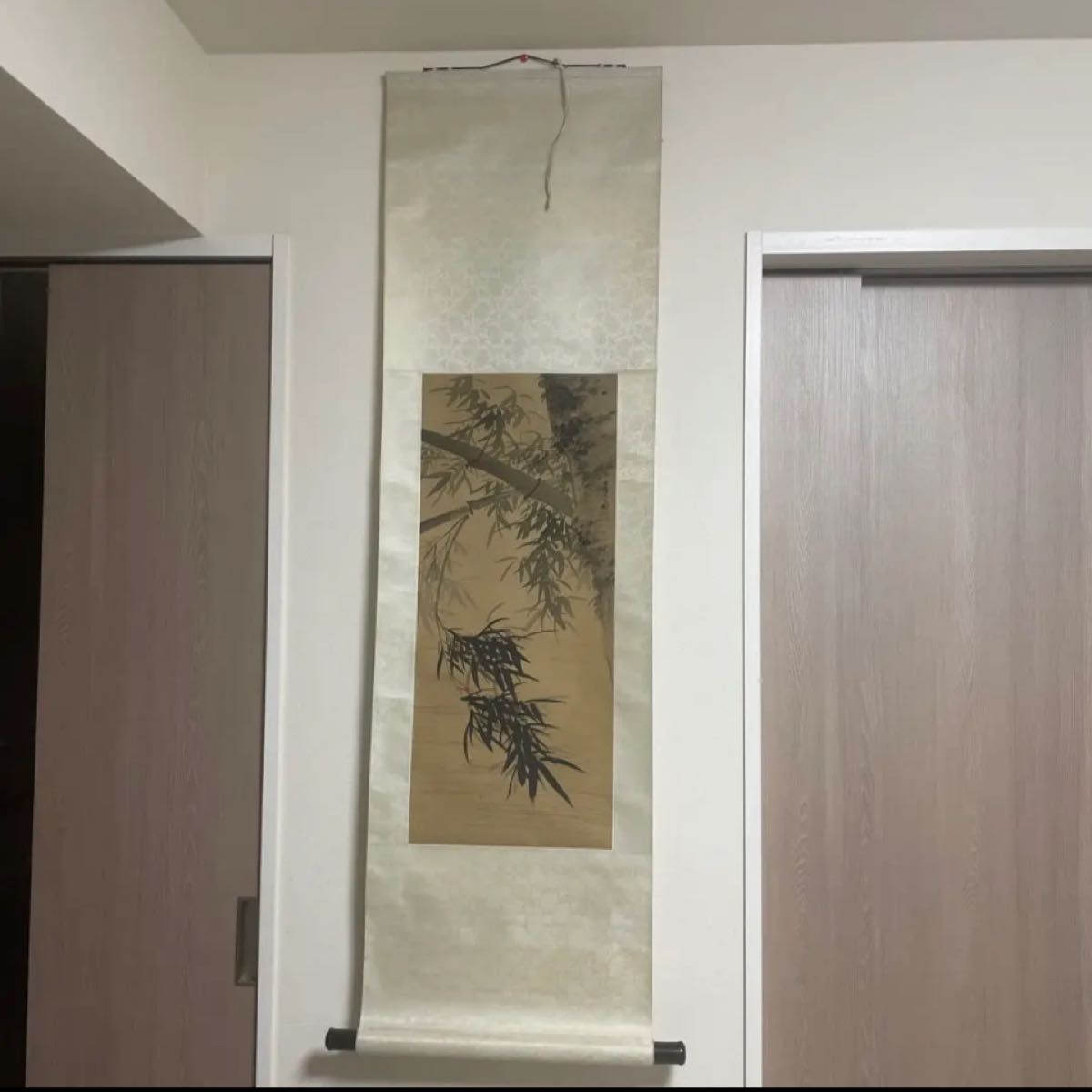 再再販! 掛軸 掛け軸 墨竹 絵画/タペストリ - marketing.aztech.com.vn