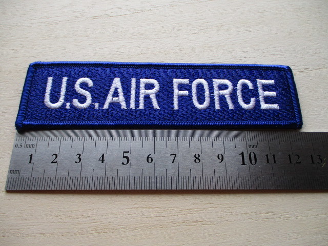 【送料無料】アメリカ空軍U.S. AIR FORCEネームテープ/刺繍USエアフォースSubdued米空軍USAFパッチpatchワッペンtabタブtag青タグ M87の画像8