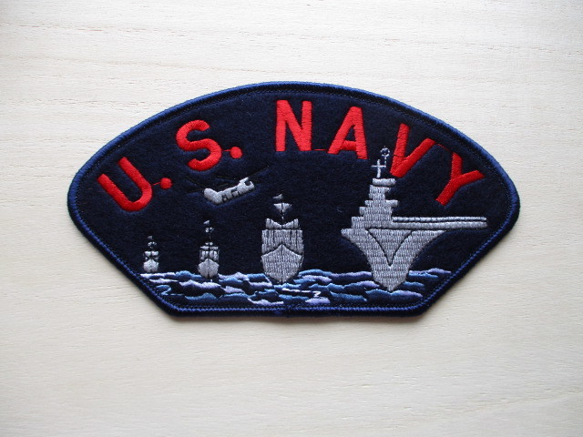 送料無料】アメリカ海軍U.S.NAVYパッチ帽子用ワッペン/USS戦艦 送料無料】アメリカ海軍U.S.NAVYパッチ帽子用ワッペン/USS戦艦