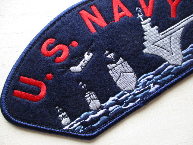 送料無料】アメリカ海軍U.S.NAVYパッチ帽子用ワッペン/USS戦艦 送料無料】アメリカ海軍U.S.NAVYパッチ帽子用ワッペン/USS戦艦