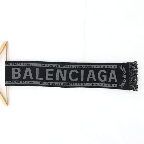  Balenciaga BALENCIAGA Logo muffler fashion accessories man and woman use unisex protection against cold [yy]4000010800900212