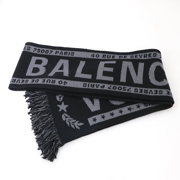  Balenciaga BALENCIAGA Logo muffler fashion accessories man and woman use unisex protection against cold [yy]4000010800900212