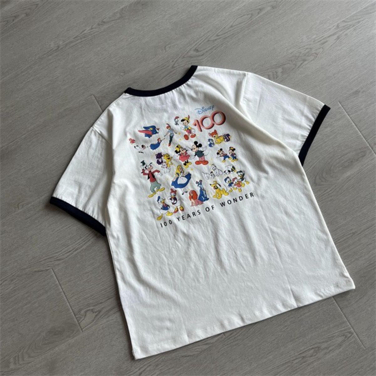 Champion × BEAMS / Disney 100th Collection リンガーTシャツ