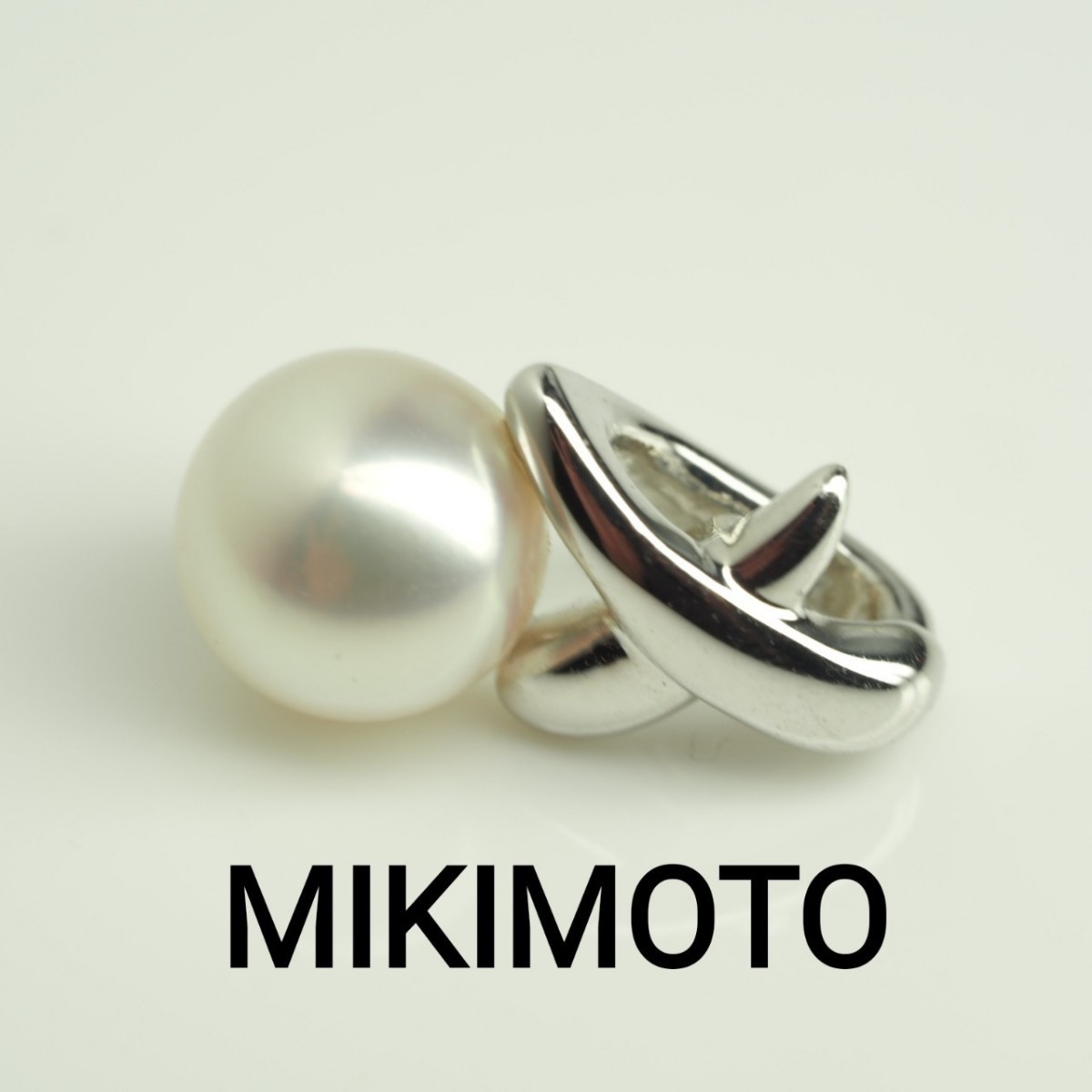 MIKIMOTO ミキモト 天然アコヤ本真珠 ペンダントトップ K18WG パール