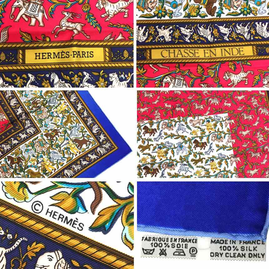 ヤフオク! - 送料無料 HERMES エルメス スカーフ カレ90 CH...