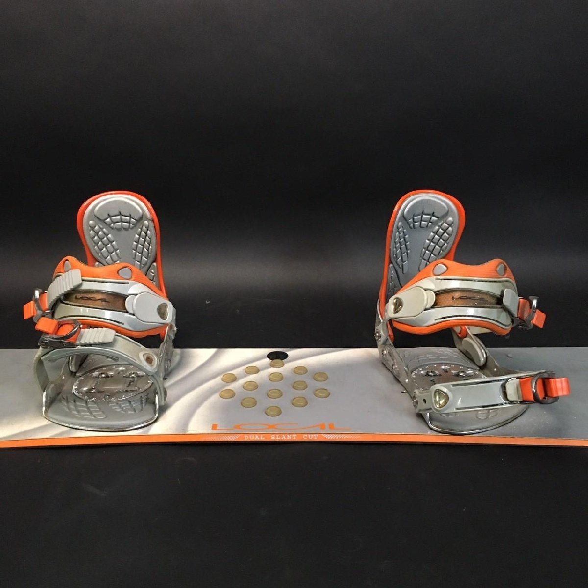 FG0609-51-3-4 LOCAL U-LIGHT FOAM 142 DUAL SLANT CUT sport leisure snowboard gray × orange total length 140cm 220 size 