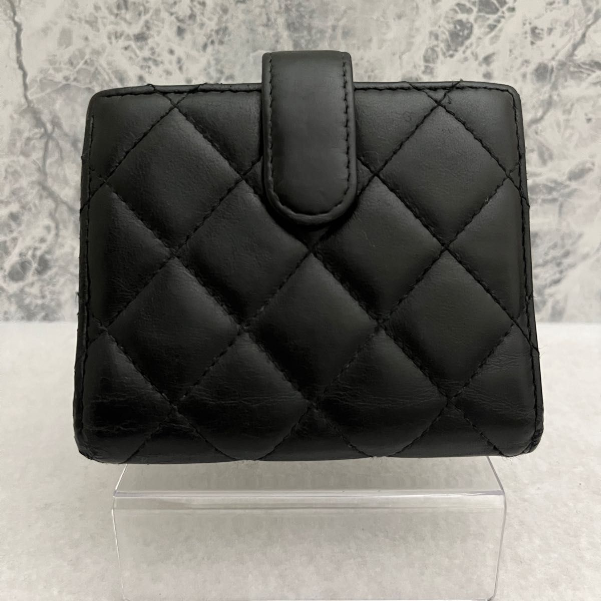 CHANEL シャネル 財布 マトラッセ コンパクト 三つ折り財布 CHANEL シャネル 財布 マトラッセ コンパクト 三つ折り財布