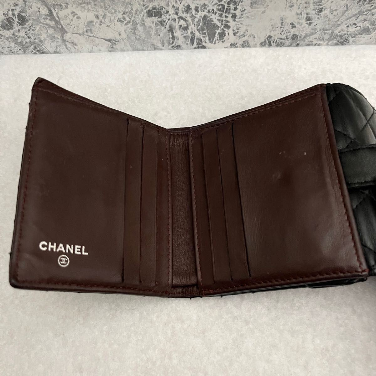 CHANEL シャネル 財布 マトラッセ コンパクト 三つ折り財布 CHANEL シャネル 財布 マトラッセ コンパクト 三つ折り財布