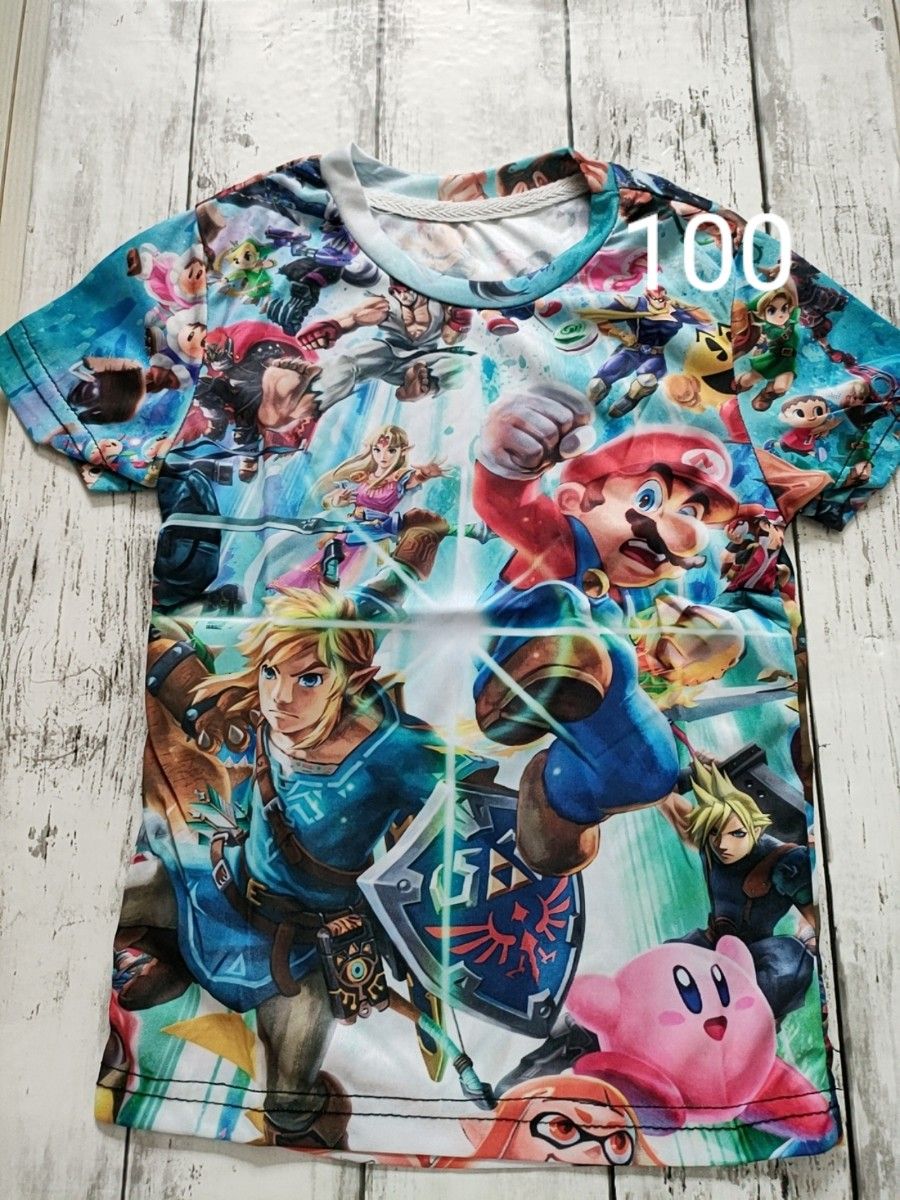 半袖Tシャツ スマブラ フルグラフィック海外製品 新品 100｜PayPayフリマ