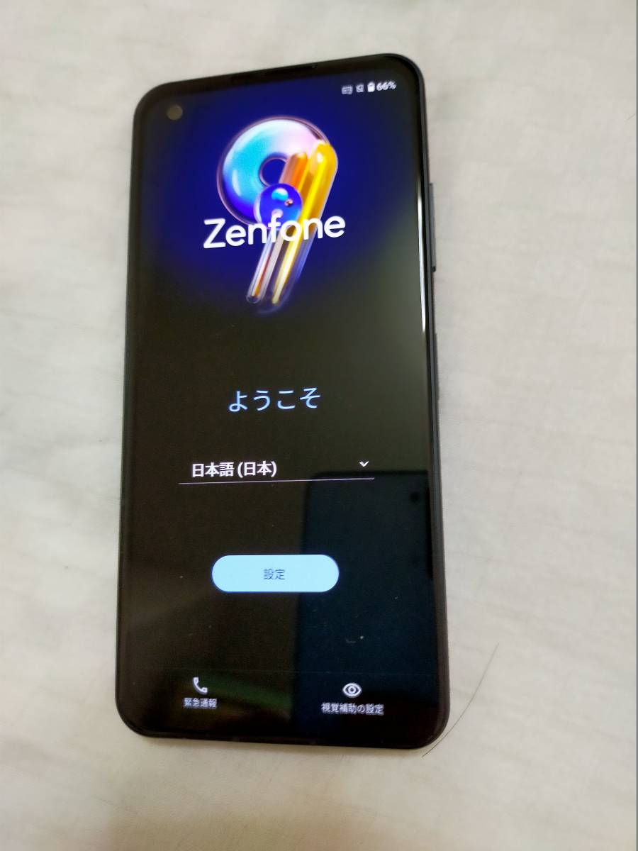 美品 ASUS ZenFone9 レッド AI2202 SIMフリー 8gb/128gb 5G ドコモ au