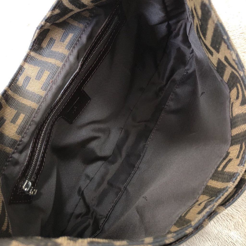 希少 美品 FENDI フェンディ ハンドバッグ マンマバケット ズッカ柄